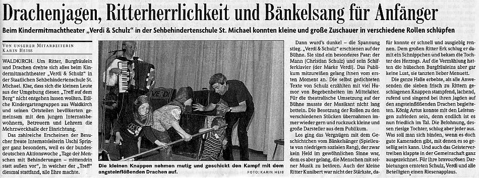 Presseartikel RDB Waldkirch